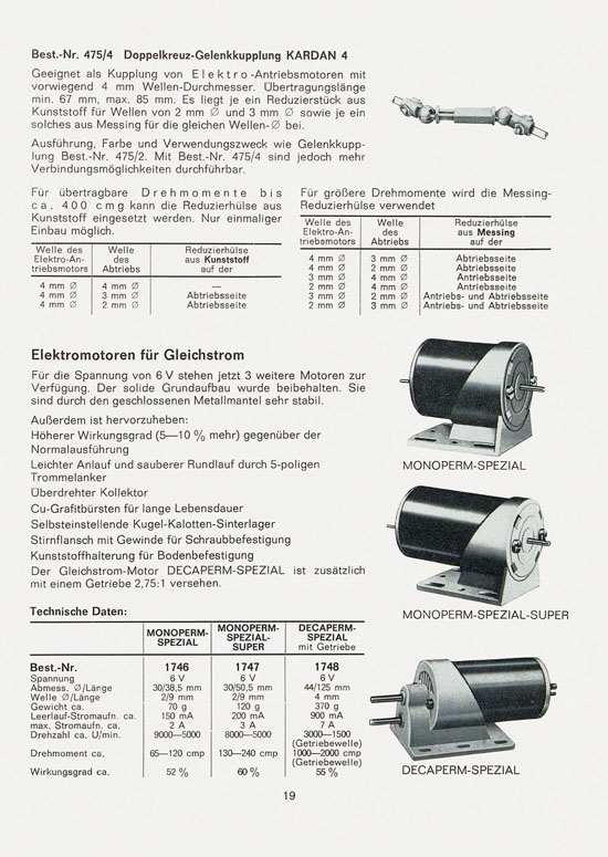 Graupner Neuheiten 1968