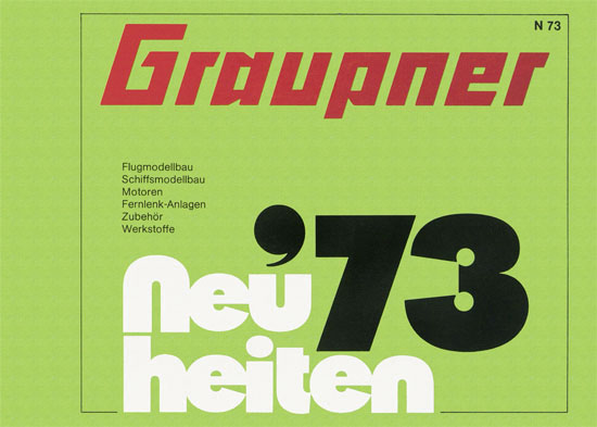 Graupner Neuheiten 1973