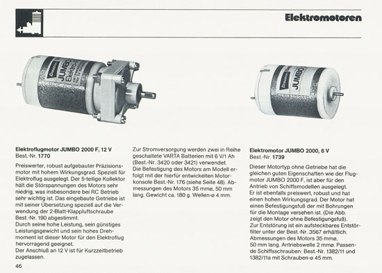 Graupner Neuheiten 1973