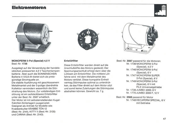 Graupner Neuheiten 1973