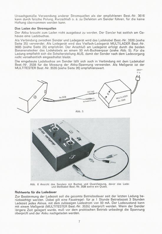 Seite 7 Graupner RC-Handbuch Digitale Fernlenkanlage varioprop 1968