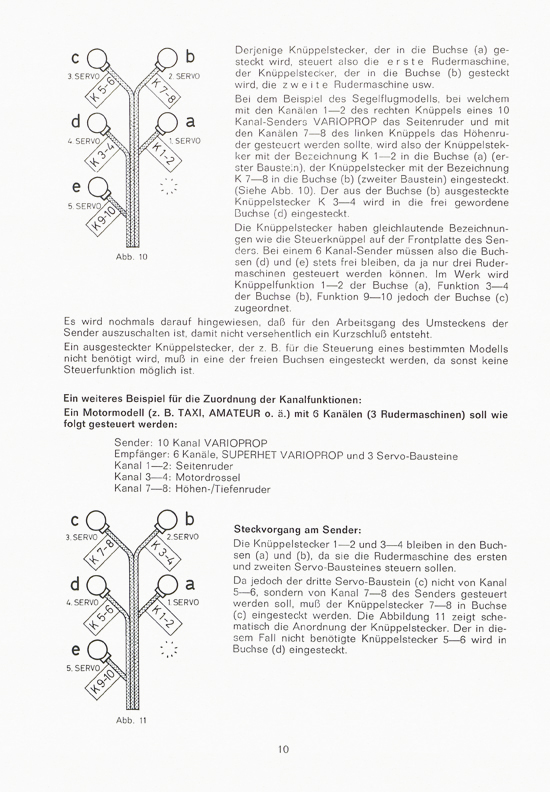 Seite 10 Graupner RC-Handbuch Digitale Fernlenkanlage varioprop 1968