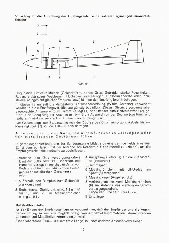 Seite 17 Graupner RC-Handbuch Digitale Fernlenkanlage varioprop 1968
