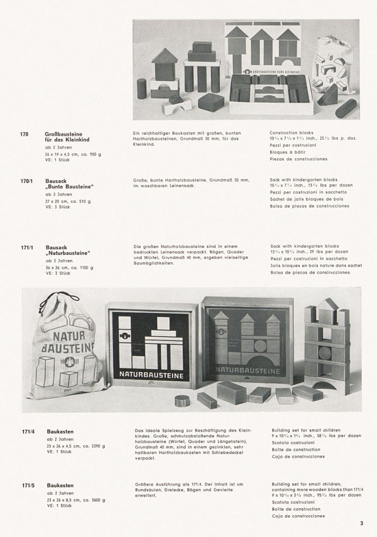 HABA Holzspielwaren Katalog 1965-1966