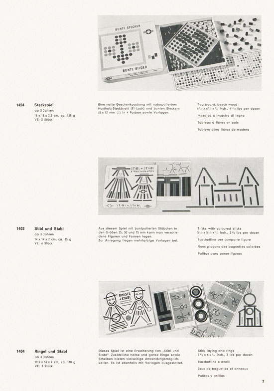 HABA Holzspielwaren Katalog 1965-1966