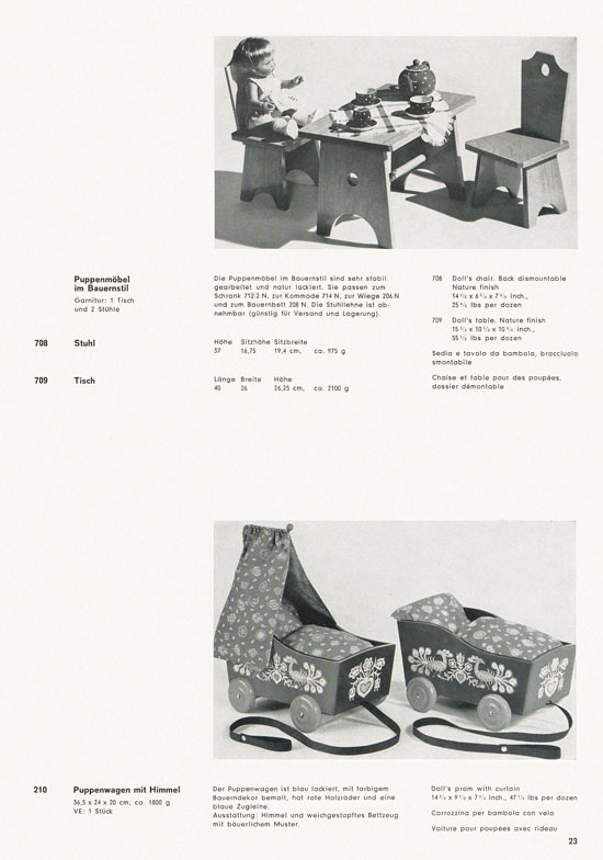 HABA Holzspielwaren Katalog 1965-1966