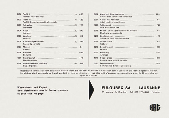 Seite 19 HAG Katalog 1957