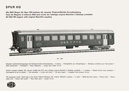 HAG Katalog 1959-1960