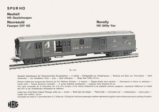 HAG Katalog 1959-1960