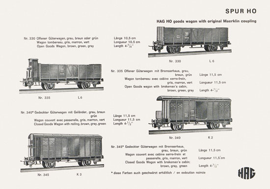 HAG Katalog 1959-1960