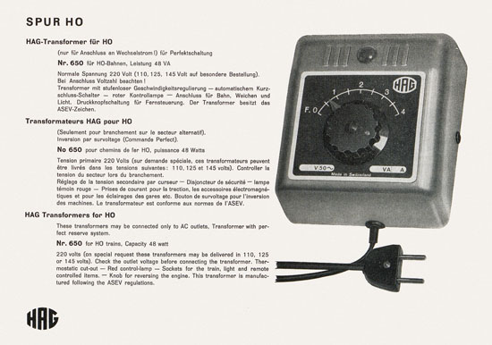 Seite 14 HAG Katalog 1959-1960