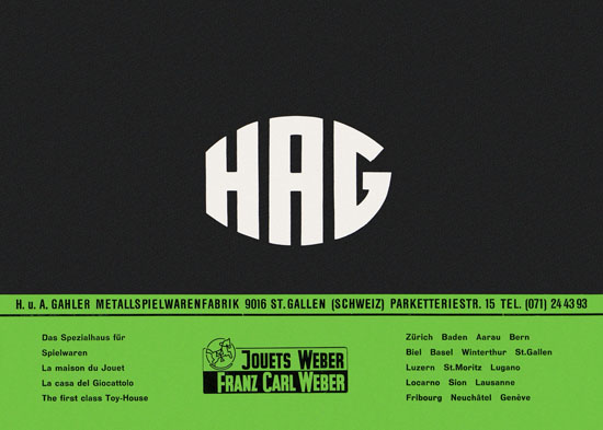 HAG Katalog 1964-1965