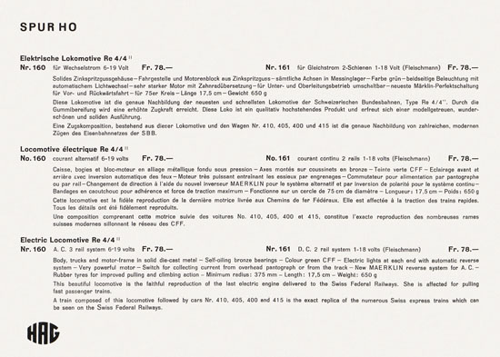 Seite 2 HAG Katalog 1965-1966
