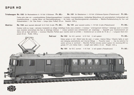 HAG Katalog 1965-1966