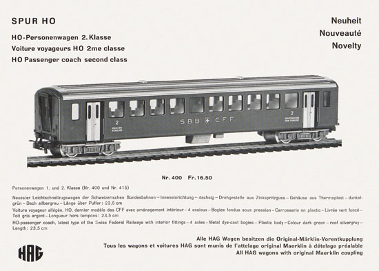 HAG Katalog 1965-1966