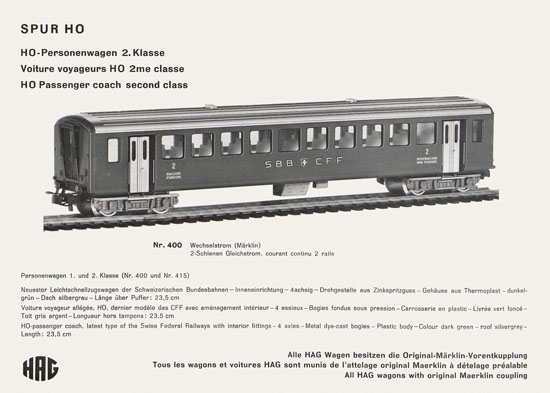 HAG Katalog 1966-1967