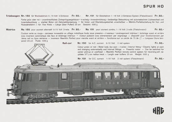 HAG Katalog 1970-1971