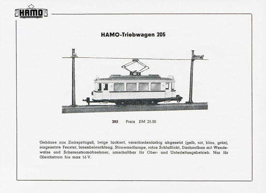 Seite 6 Hamo Katalog Strassenbahn 1956