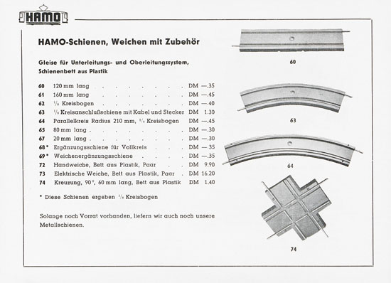 Seite 10 Hamo Katalog Strassenbahn 1956