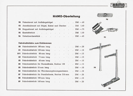 Seite 11 Hamo Katalog Strassenbahn 1956