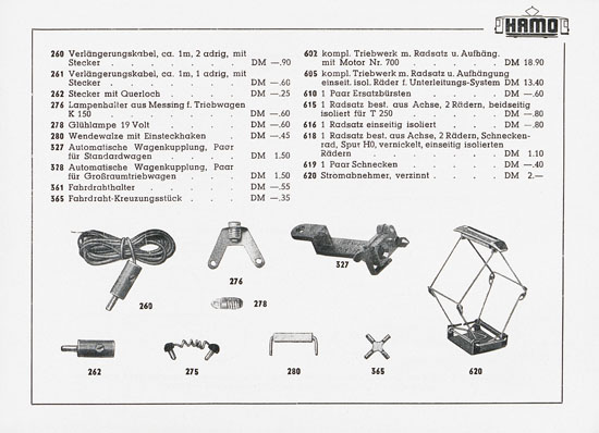 Seite 13 Hamo Katalog Strassenbahn 1956
