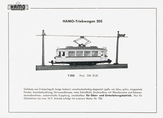 Seite 4 Hamo Katalog Strassenbahn 1957