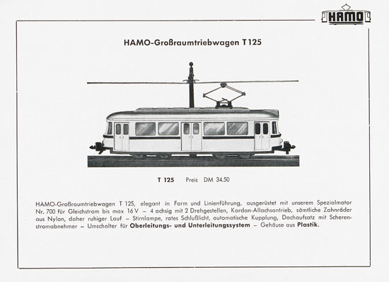 Seite 5 Hamo Katalog Strassenbahn 1957