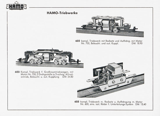 Hamo Katalog Strassenbahn 1957