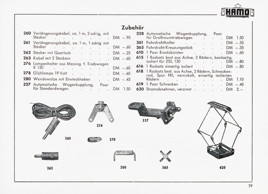 Hamo Katalog Strassenbahn 1959