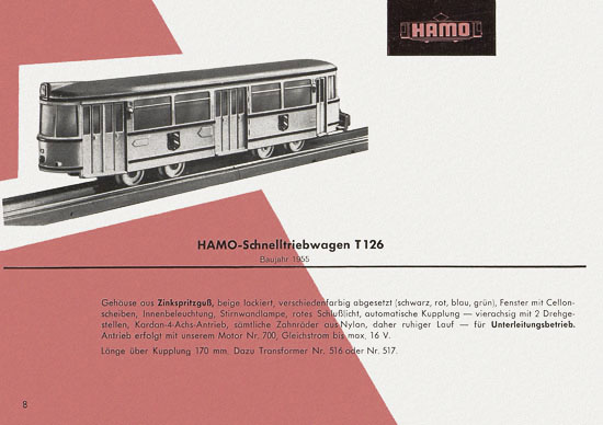 Seite 8 Hamo Katalog Spur H0 1963
