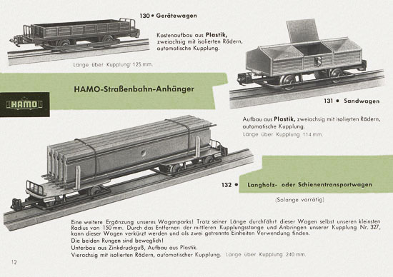 Seite 12 Hamo Katalog Spur H0 1963