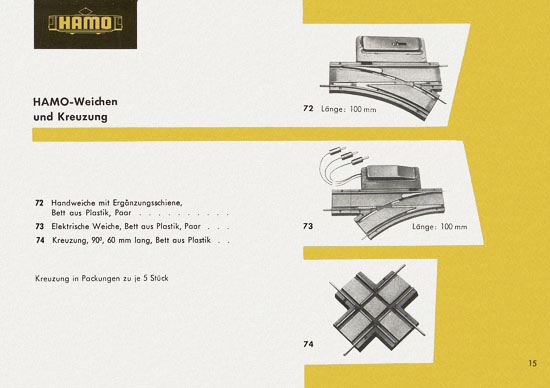 Seite 15 Hamo Katalog Spur H0 1963