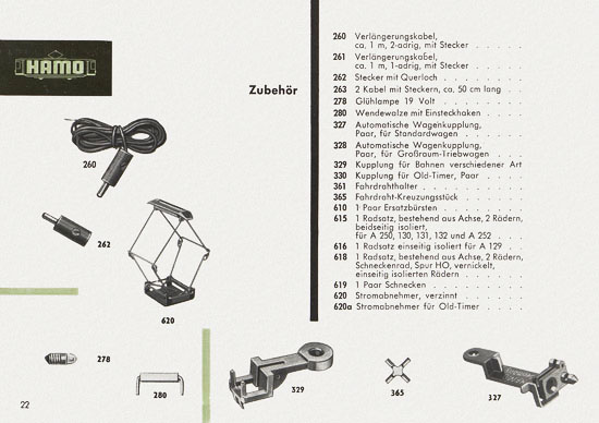 Hamo Katalog Spur H0 1963