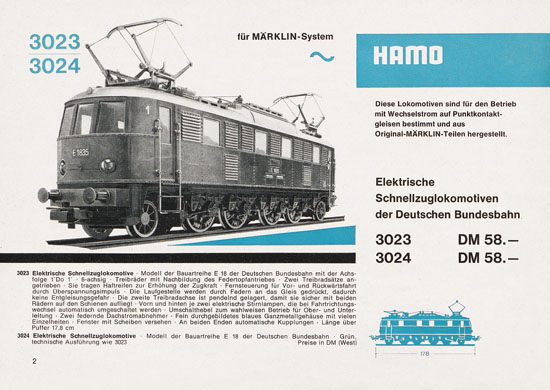 Seite 4 Hamo Katalog 1965-1966