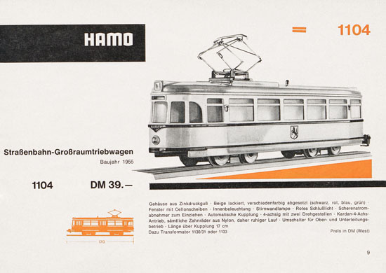 Seite 11 Hamo Katalog 1965-1966