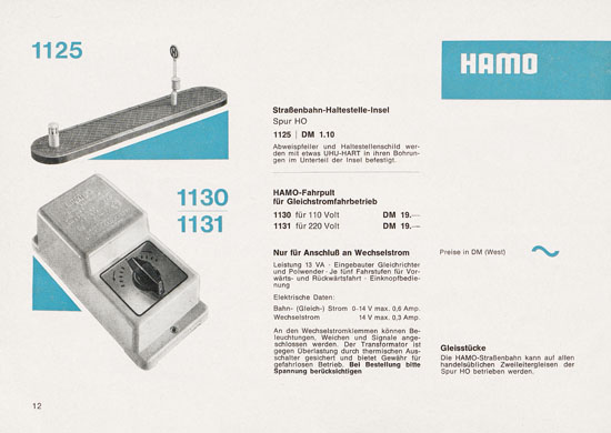 Seite 14 Hamo Katalog 1965-1966