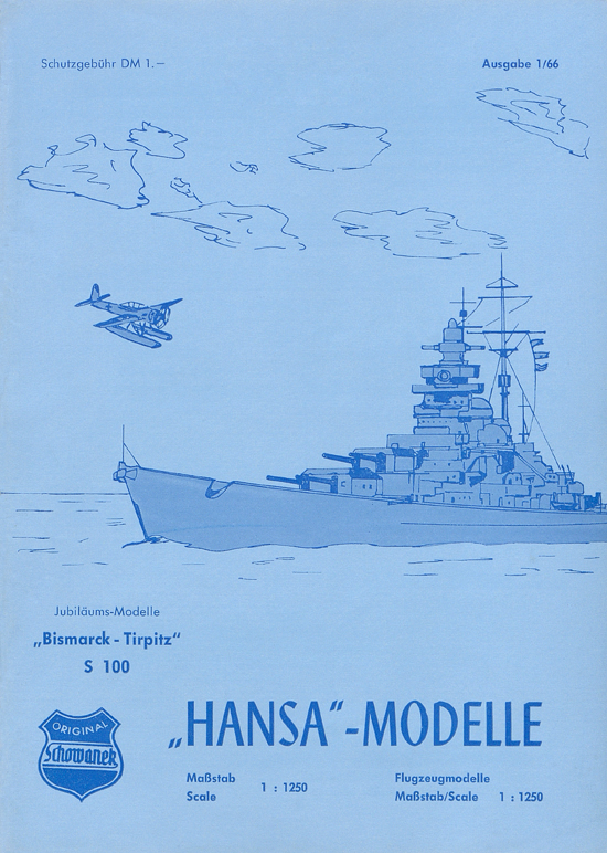 Hansa-Modelle Schiffsmodelle und Hafenbausatz Katalog 1966