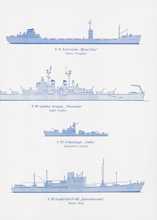 Hansa-Modelle Schiffsmodelle und Hafenbausatz Katalog 1966