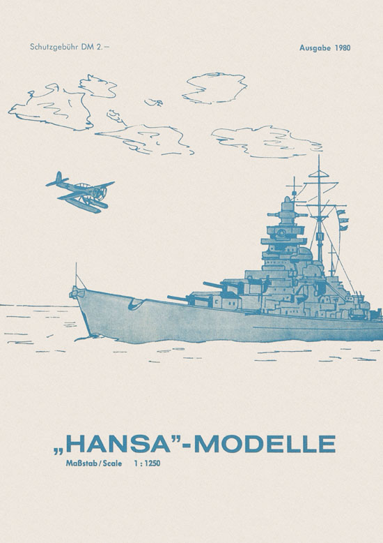 Hansa-Modelle Schiffsmodelle Katalog 1980