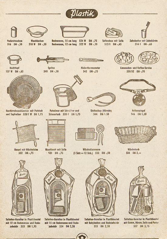 Hausser Spiele und Elastolin Figuren 1957