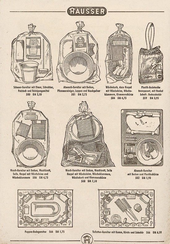 Hausser Spiele und Elastolin Figuren 1957