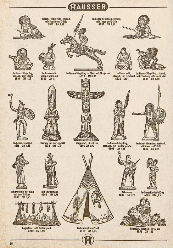 Seite 12 Hausser Spiele und Elastolin Figuren 1957