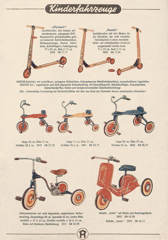 Seite 27 Hausser Spiele und Elastolin Figuren 1957