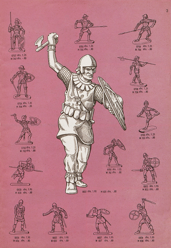 Seite 3 Hausser Spiele und Elastolin Figuren 1960