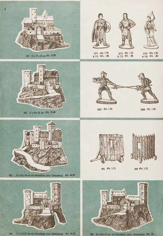 Seite 4 Hausser Spiele und Elastolin Figuren 1960