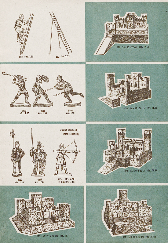 Seite 5 Hausser Spiele und Elastolin Figuren 1960
