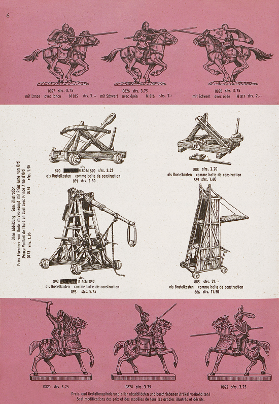 Hausser Spiele und Elastolin Figuren 1960