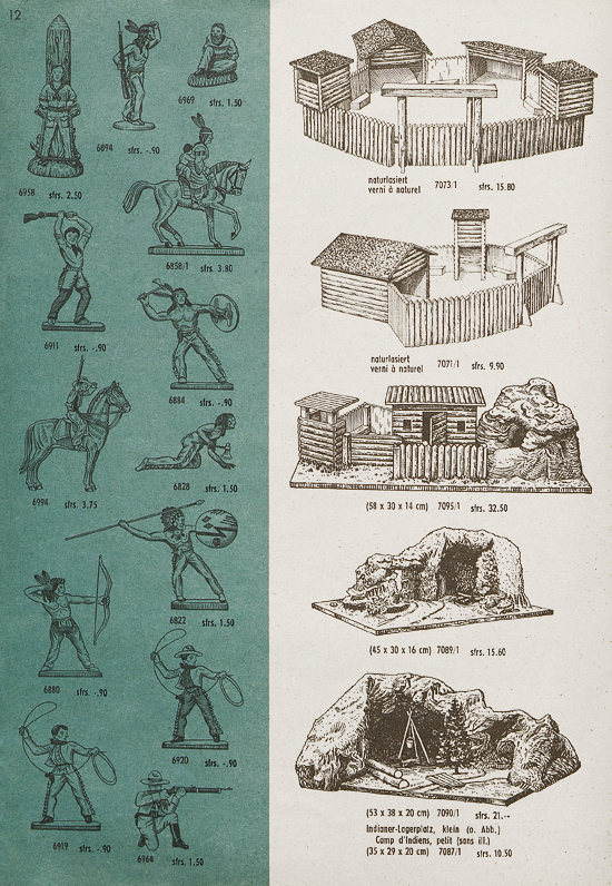 Seite 12 Hausser Spiele und Elastolin Figuren 1960