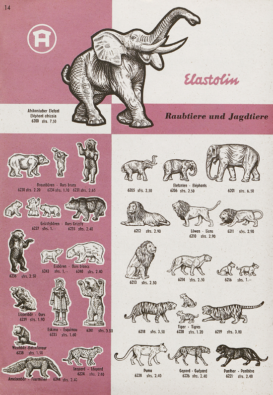 Seite 14 Hausser Spiele und Elastolin Figuren 1960
