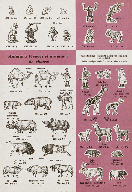 Seite 15 Hausser Spiele und Elastolin Figuren 1960